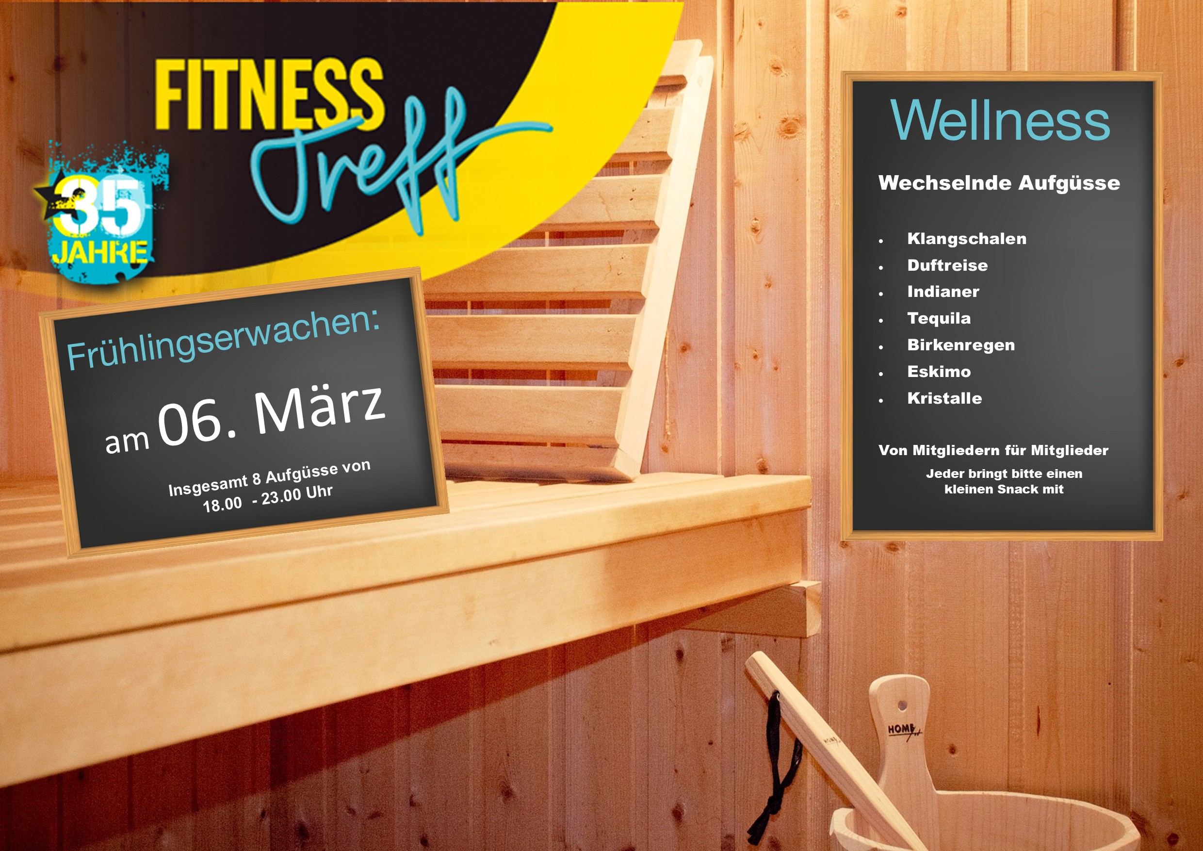 06. März ist Sauna-Nacht